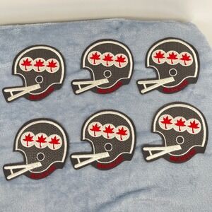 Lot of 6 Vintage Ohio State Buckeyes Football Helmet Sew-On Patch